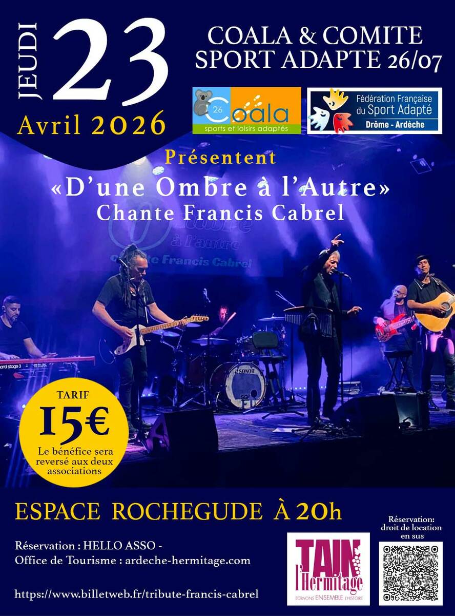 Concert d'Une Ombre à l'Autre" chante Cabrel