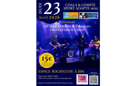 Concert d'Une Ombre à l'Autre" chante Cabrel